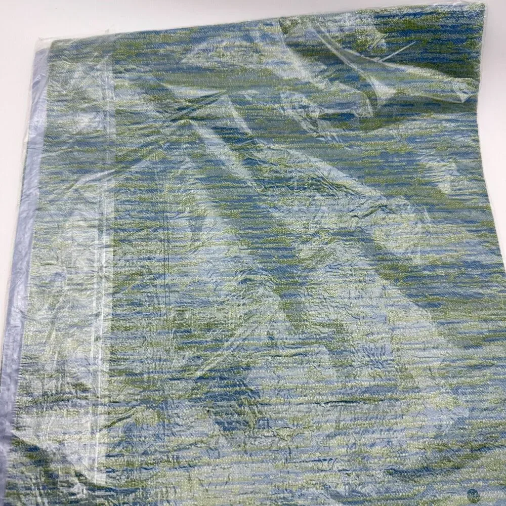 Signature Home Styles LN246RN Table Runner Blue Green Textured Stripe Modern